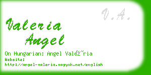 valeria angel business card